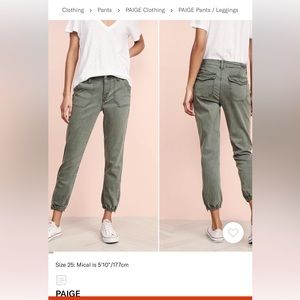 Paige maisley jogger denim size 28
